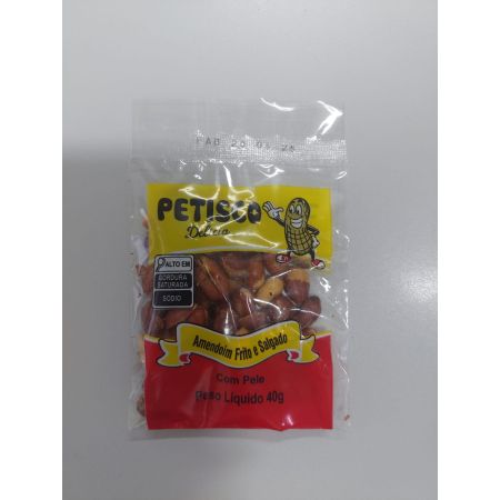 AMENDOIM PETISCO DELICIA C/ PELE 40 GR