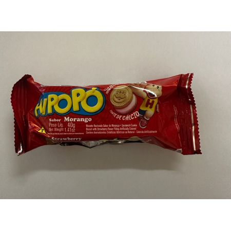 BISCOITO CORY HIPOPO LANCHINHO MORANGO 40 GR