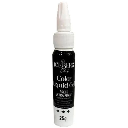CORANTE LIQUID GEL ICEBERG 25 GR PRETO EXTRA FORTE