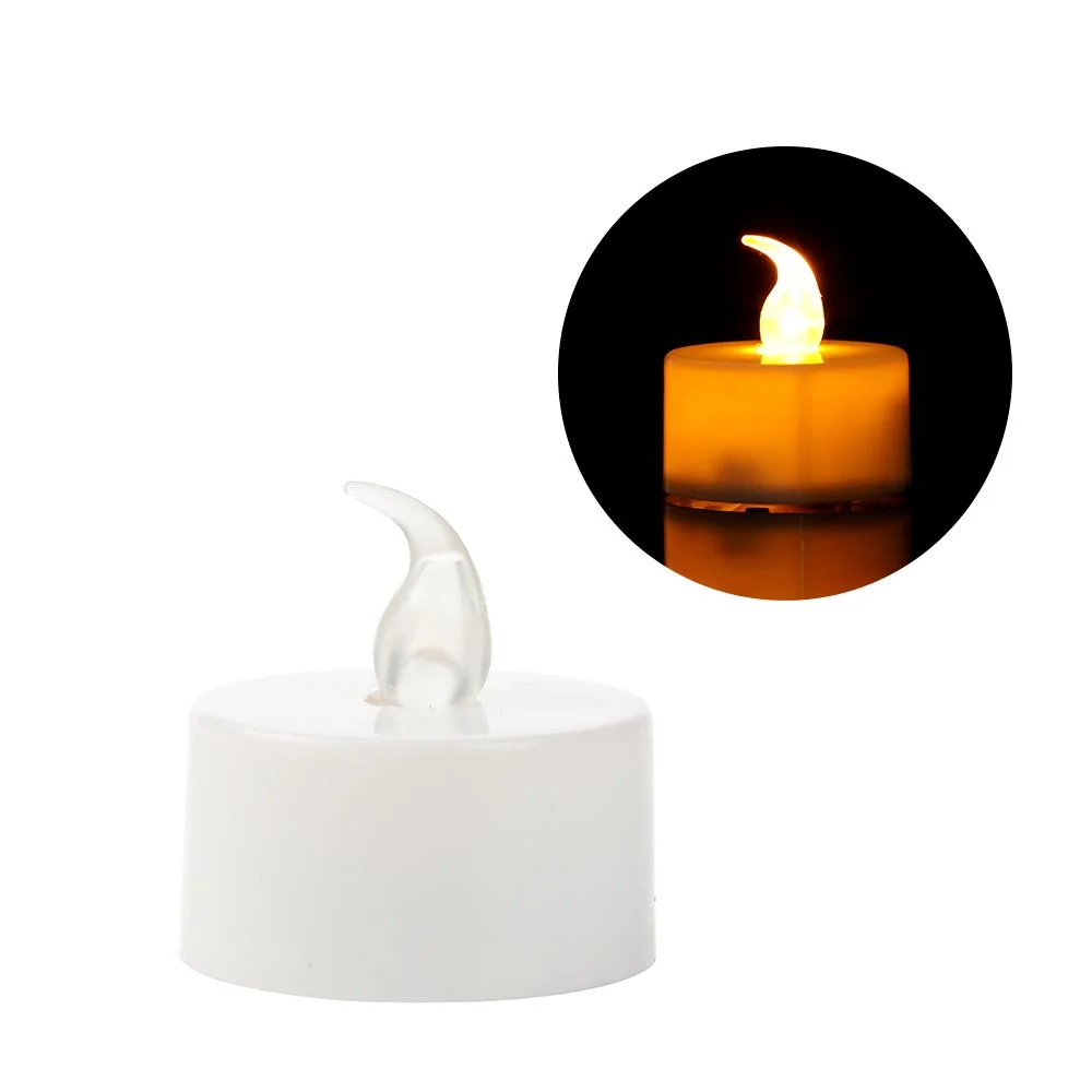 ENFEITE LUMINOSO BRILHA FESTA VELA LED BRANCO 3,8X3,2 CM