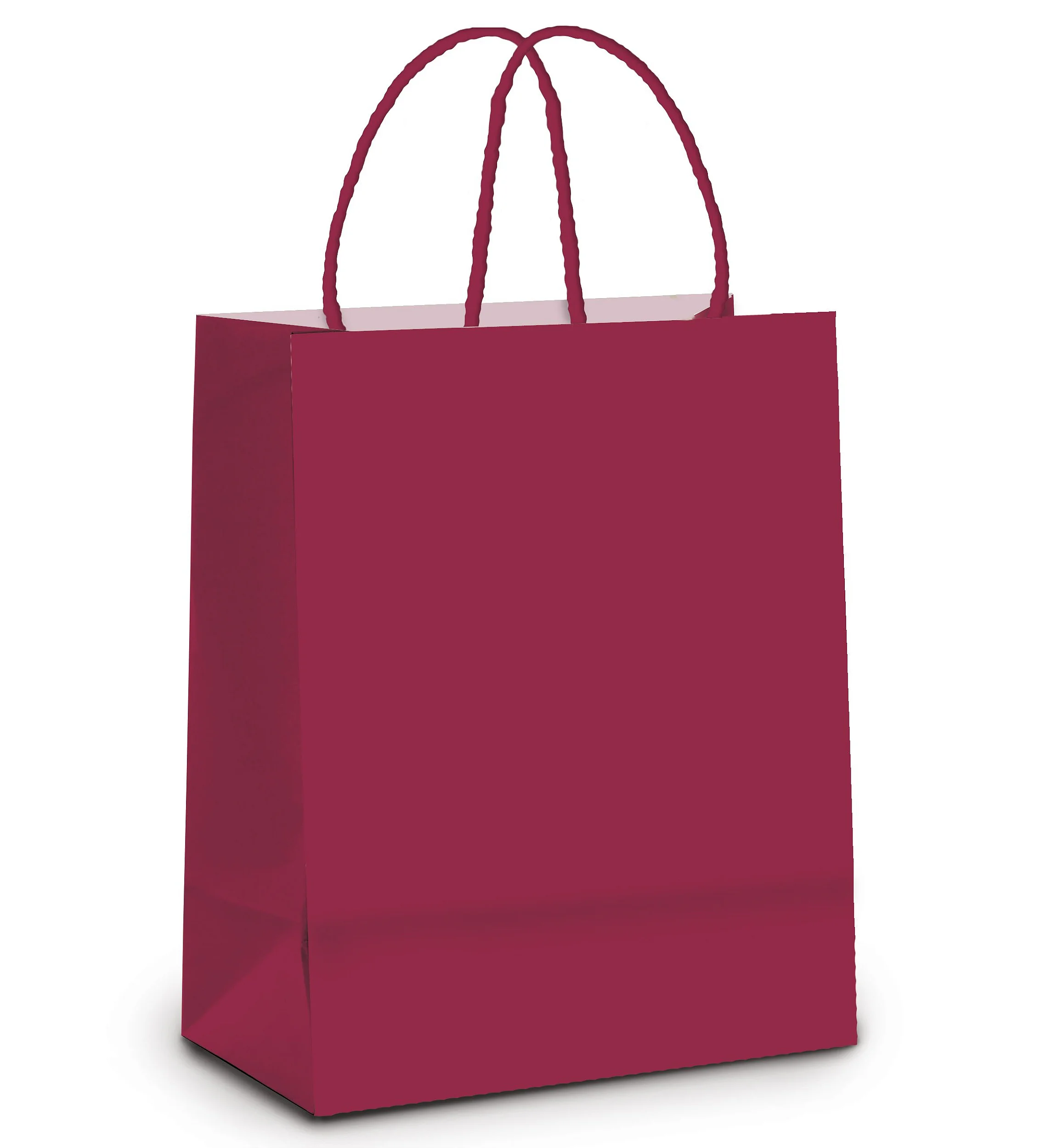 SACOLA DE PAPEL CROMUS M 26X19,5X9,5 CM MARSALA