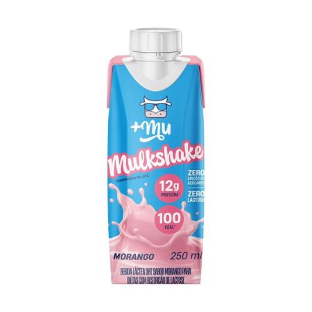 BEBIDA LACTEA MAIS MU MULKSHAKE MORANGO 250 ML