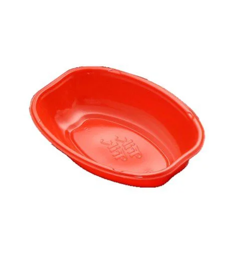 CUMBUCA OVAL TRIK TRIK 16 CM BIO VERMELHO C/10 UN