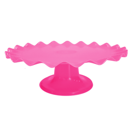 BOLEIRA ACRILICA LSC TOYS ONDULADA 26 CM ROSA CHICLETE