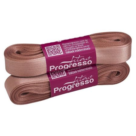 FITA PROGRESSO CETIM 15 MM X 10 MT COR 1143 ROSA VELHO