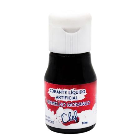 CORANTE LIQUIDO ICEBERG 10 ML VERMELHO MORANGO