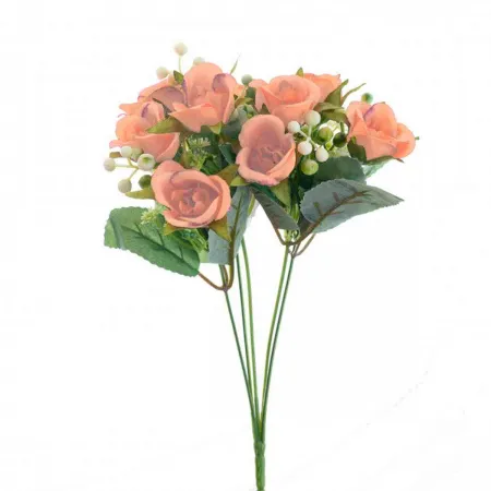 FLORES ARTIFICIAIS VIVA DEC BUQUE MINI ROSA X5 30 CM