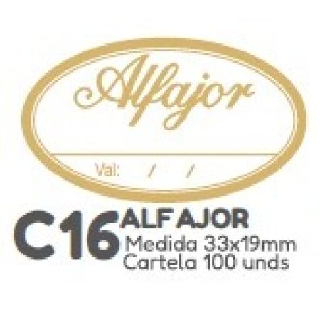 ETIQUETA P/ BOMBOM HIPER EMB. ALFAJOR C16