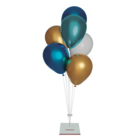 SUPORTE P/ BALOES GRINTOY MDF PEQ C/ 6 HASTES BRANCO