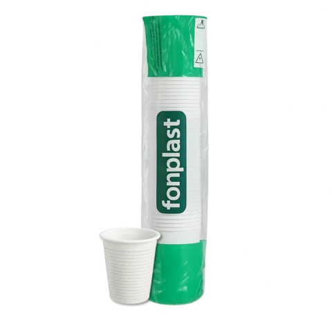 COPO DESCARTAVEL FONPLAST 80 ML BRANCO C/100 UN