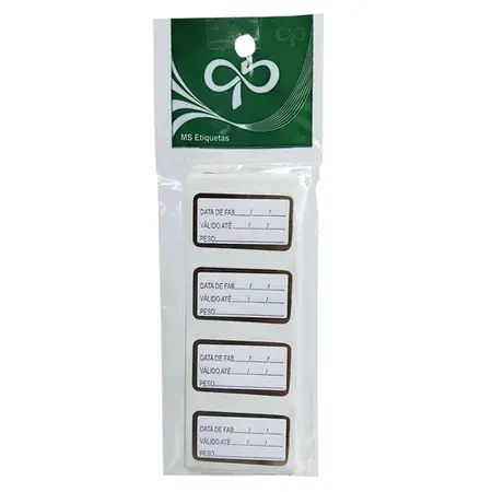 ETIQUETA P/ BOMBOM REAL FRANCO VALIDADE 608 OURO