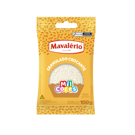 GRANULADO MIL CORES CROCANTE 150 GR BRANCO MAVALERIO
