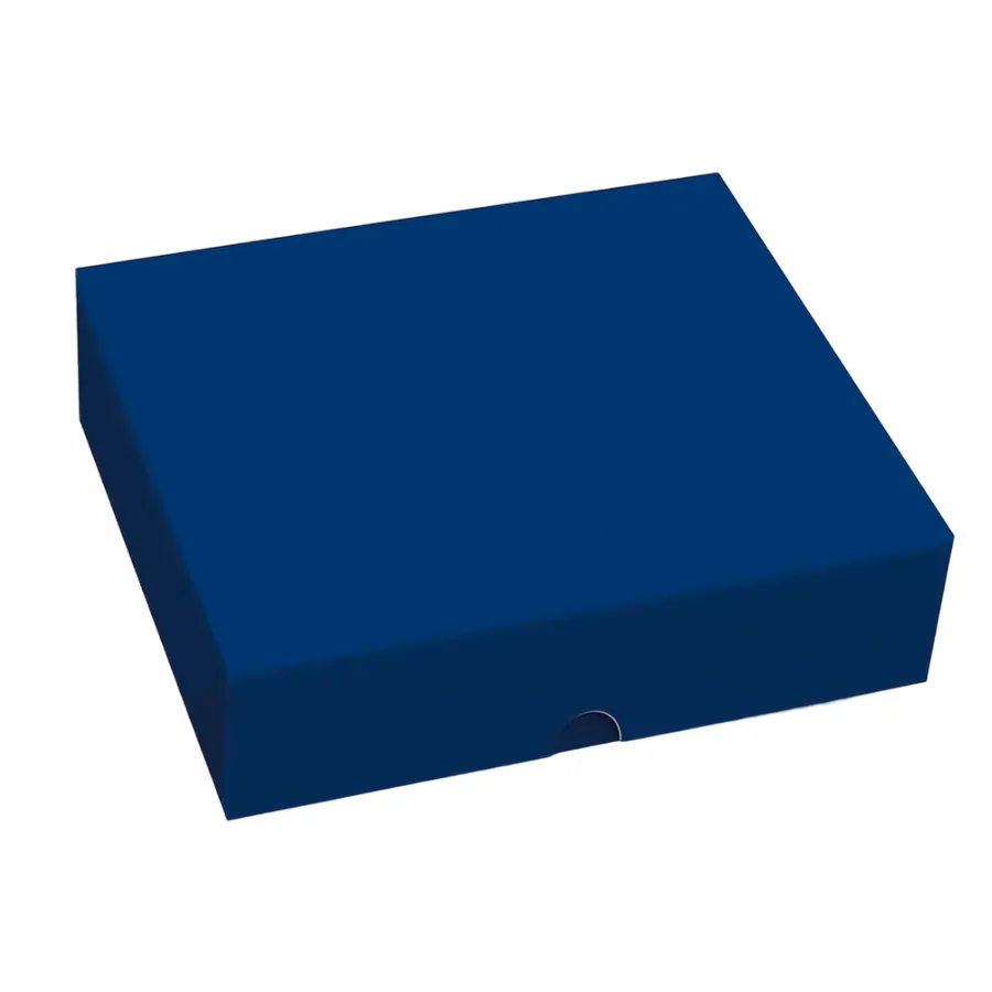 CAIXA CROMUS RETANG. TAMPA/FUNDO NEW P 17X13,5X4,5 AZUL COBALTO
