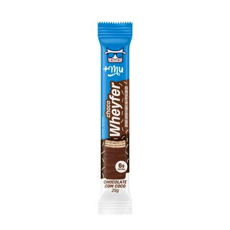 BARRA PROTEIN MAIS MU WHEYFER CHOCOLATE COM COCO 25 GR