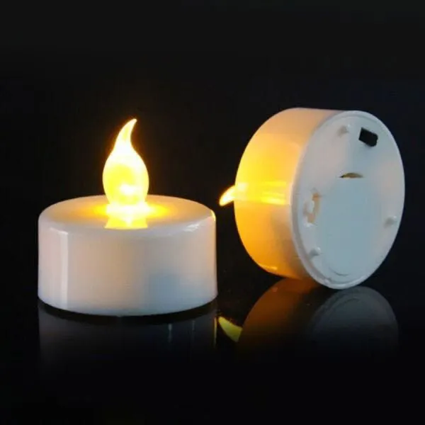 ENFEITE LUMINOSO BRILHA FESTA VELA LED AMARELO 3,8X3,2 CM