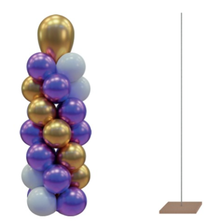 SUPORTE P/ BALOES GRINTOY MDF HASTE ALUMINIO 30 CM