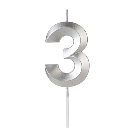 VELA SILVER DESIGN PRATA Nº 3