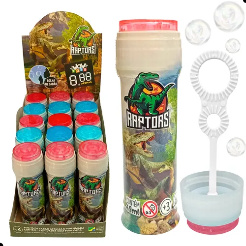 BOLHA DE SABAO SOS IMPORTADORA RAPTORS UNITARIO