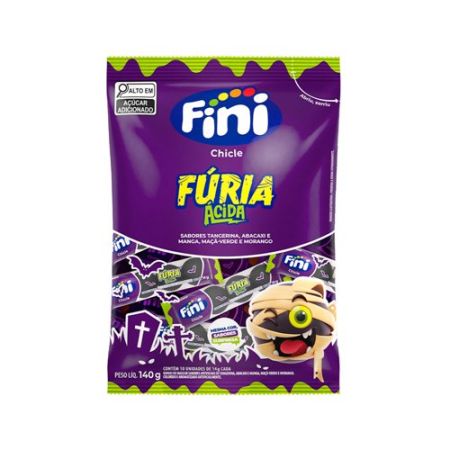 CHICLE FINI GULOSEIMAS FURIA ACIDA 140 GR