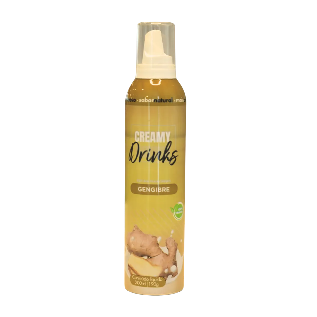 ESPUMA SPRAY P/ DRINKS CREAMY DRINKS 200 ML GENGIBRE