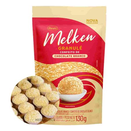 CHOCOLATE MELKEN GRANULE BRANCO 130 GR HARALD