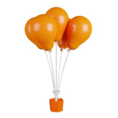 CACHEPOT GRINTOY 05 HASTES LARANJA NEON