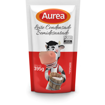 LEITE CONDENSADO AUREA SEMIDESNATADO 395 GR