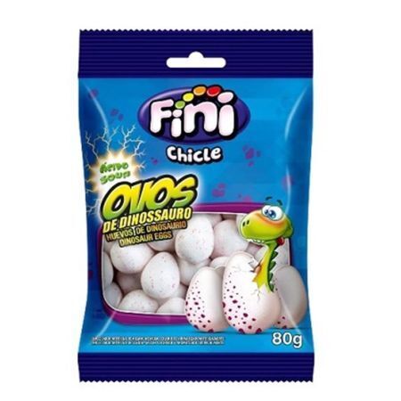 CHICLE FINI GULOSEIMAS OVOS DE DINOSSAURO 80 GR