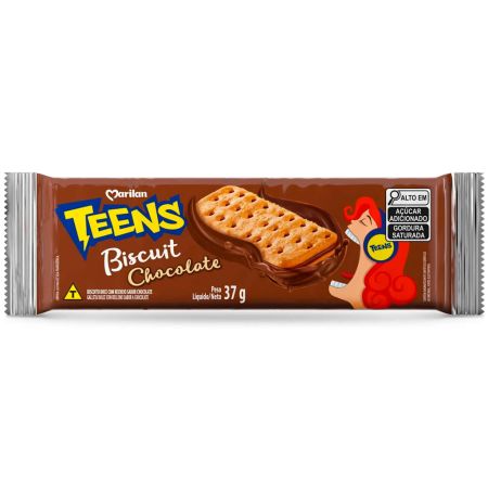 BISCOITO MARILAN TEENS BISCUIT 37 GR CHOCOLATE