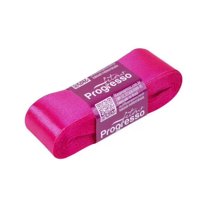 FITA PROGRESSO CETIM 30 MM X 10 MT COR 279 ROSA CITRICO
