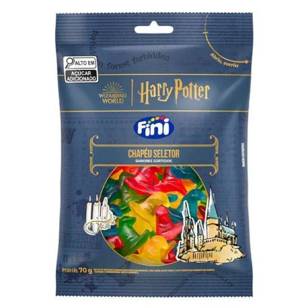 BALA DE GELATINA FINI 70 GR CHAPEU SELETOR HARRY POTTER