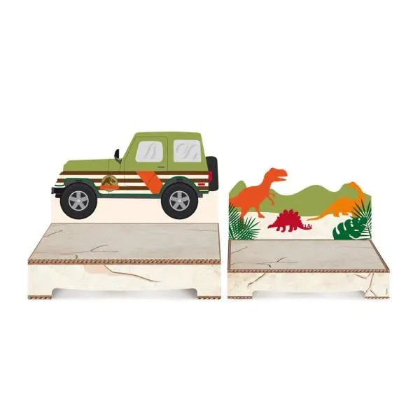 SUPORTE P/ DOCES CROMUS MUNDO DOS DINOSSAUROS C/02 PCS