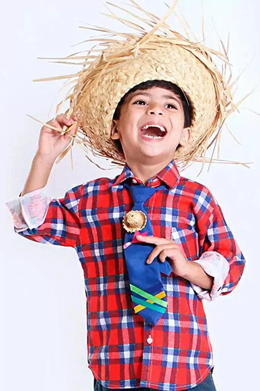 JUNINA CHAPEU BELLA PALHA DESFIADO INFANTIL