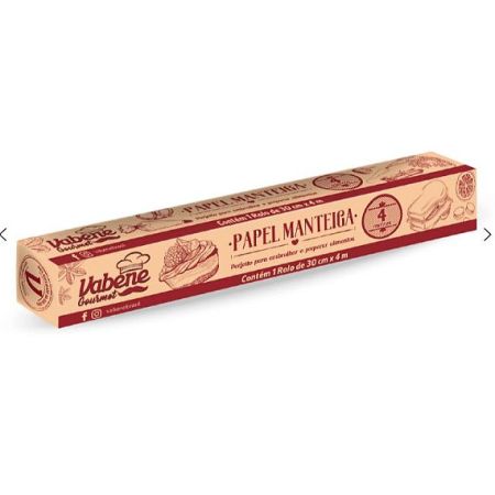 PAPEL MANTEIGA VABENE 4 MT X 30 CM GOURMET