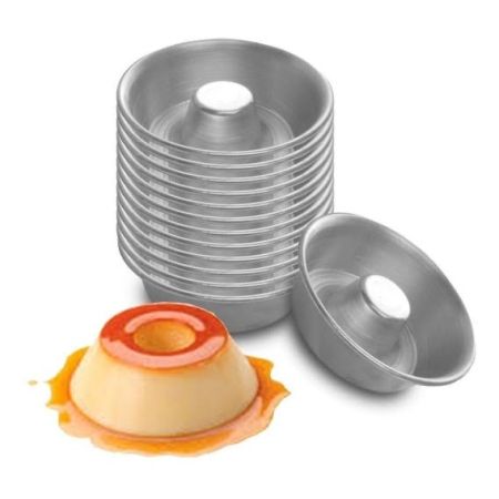 FORMA ALUM PUDIM 4X2,4X5,5 DOCE MAGIA MINI C/12 UN