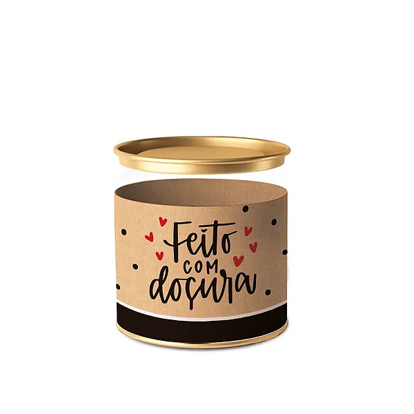 PASCOA LATA P/ DOCES CROMUS 10X7 CM KRAFT DOCURA