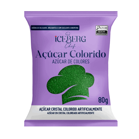 ACUCAR CRISTAL ICEBERG VERDE FOLHA 80 GR