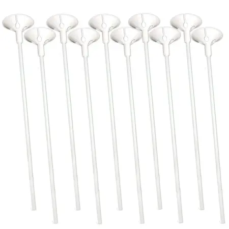 SUPORTE P/ BEXIGA LOURENSSON 30 CM PEQ C/10 UN BRANCO