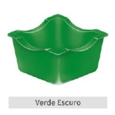 FORMINHA TERMOFORMADA KAIXOTE VERDE ESCURO C/50 UN