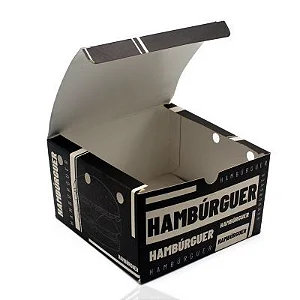 CAIXA PARA HAMBURGUER CONCEITO 15X11,3X8 GOURMET
