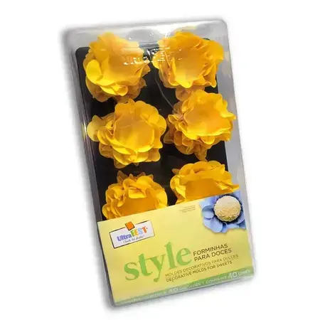 FORMINHA DEC ULTRAFEST FLOR STYLE AMARELO C/40 UN