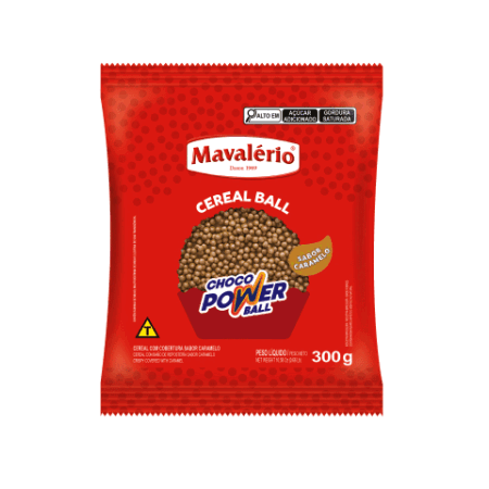 CHOCO POWER BALL MAVALERIO MICRO CARAMELO 300 GR