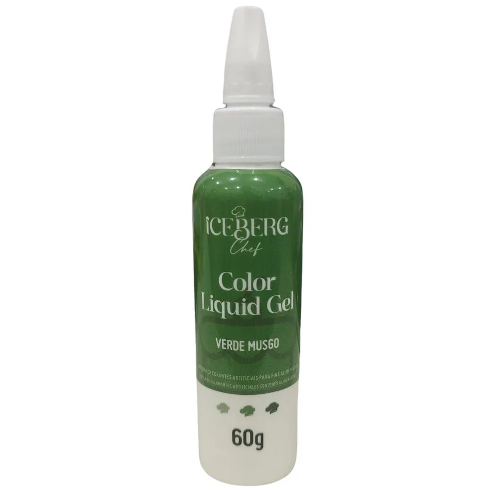 CORANTE LIQUID GEL ICEBERG 60 GR VERDE MUSGO