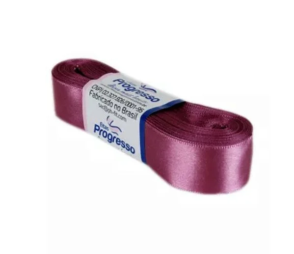 FITA PROGRESSO CETIM 22 MM X 10 MT COR 344 ROSE