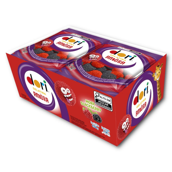 BALA DE GELATINA DORI REGALIZ AMORA 12X13 GR