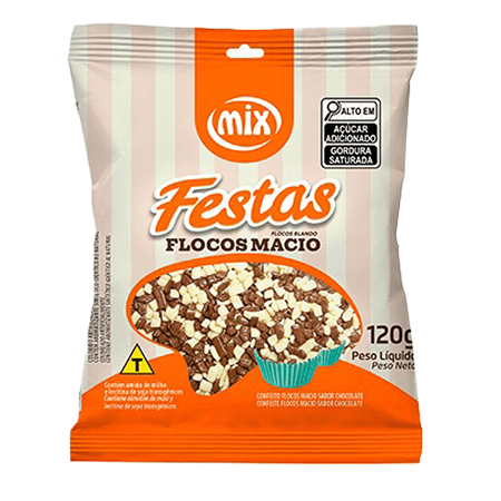 FLOCOS CHOCOLATE MIX MACIO MESCLADO 120 GR