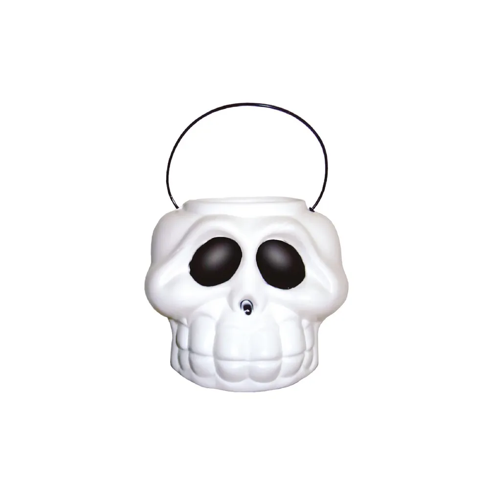 HALLOWEEN CABECA ESQUELETO KIDS BRANCA 01 UN BRASILFLEX