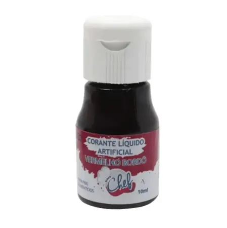 CORANTE LIQUIDO ICEBERG 10 ML VERMELHO BORDO