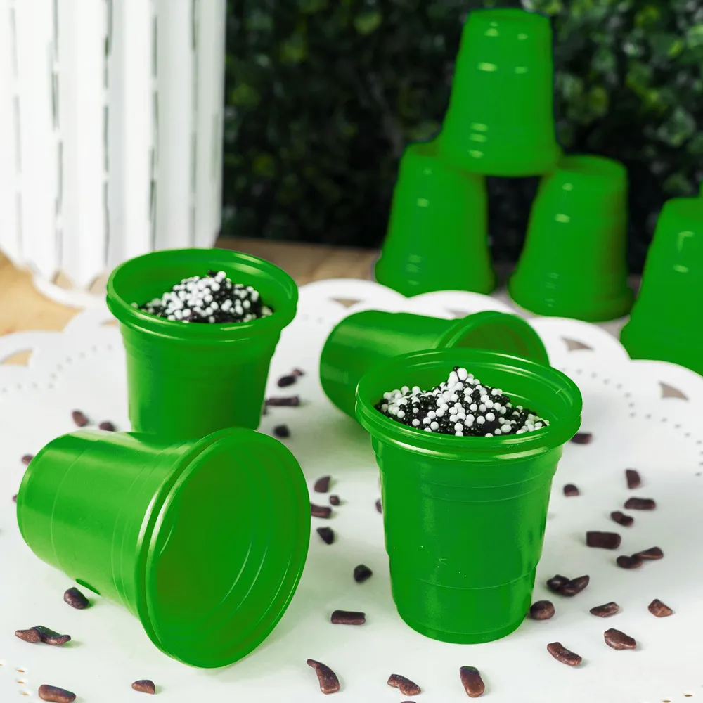 COPO DESCARTAVEL BELLO FESTAS 60 ML VERDE C/20 UN