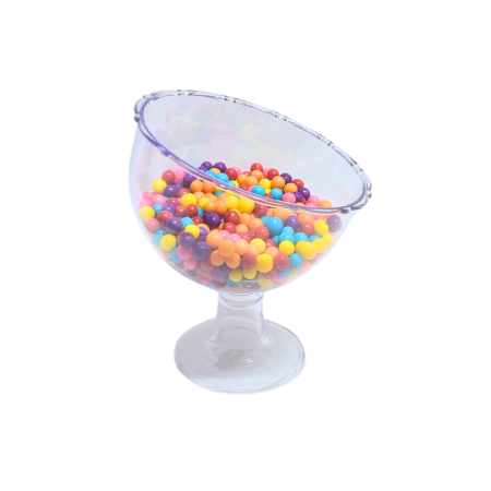 TACA ACRILICO LSC TOYS INCLINADA PEQUENA 420 ML CRISTAL